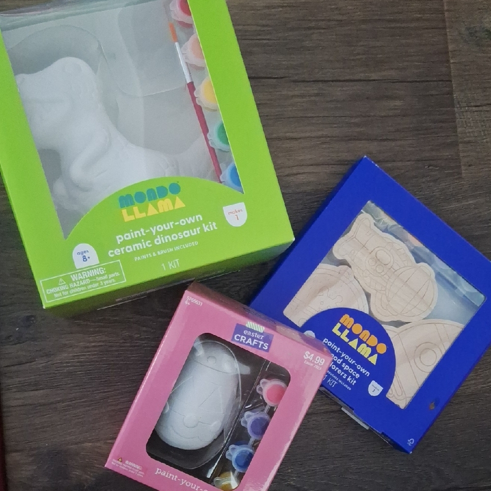 NWT Paint Your Own Craft Kit Bundle of 3